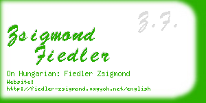 zsigmond fiedler business card